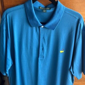 Masters Amen Corner Blue Polo Shirt Size XL